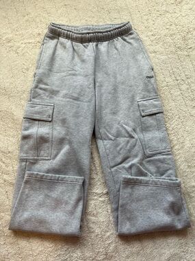 TNA Sweat fleece - cozy fleece (mega fit) Grey Cargo Sweatpants